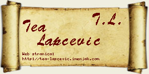 Tea Lapčević vizit kartica